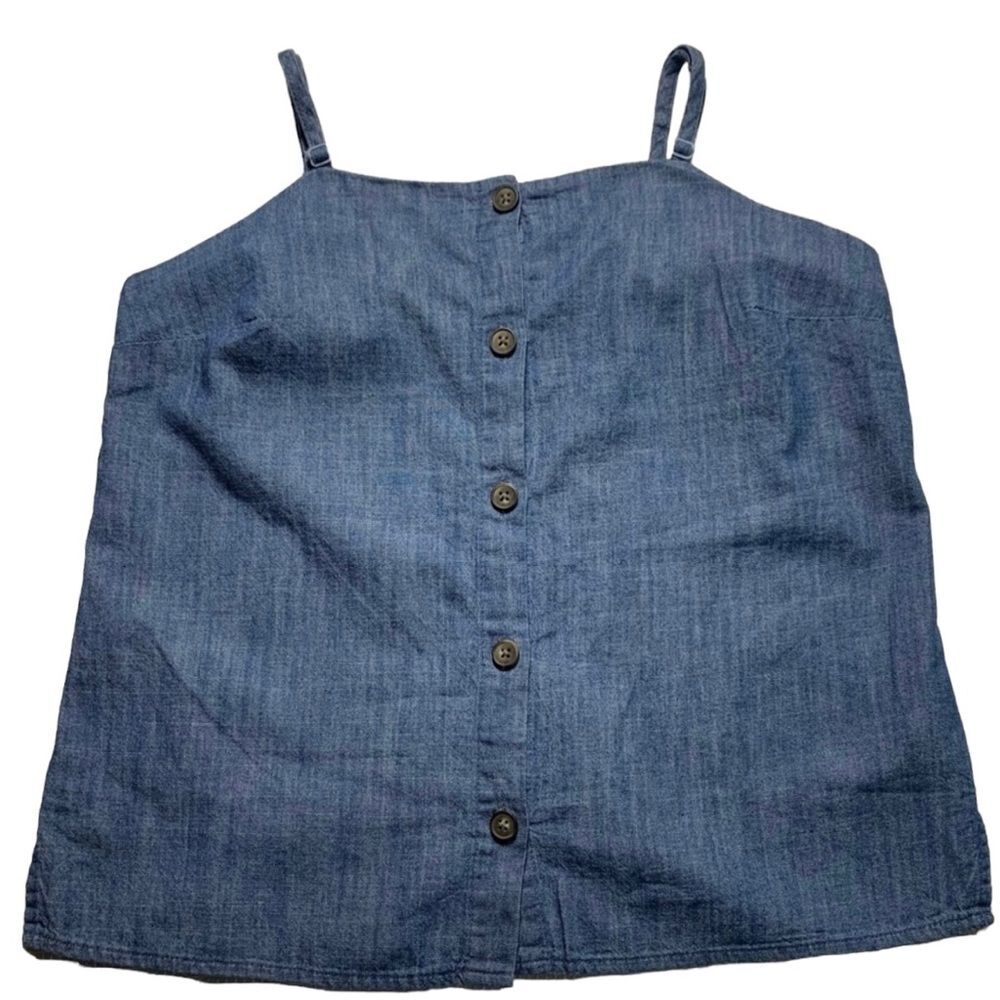 OLD NAVY Denim Button-up Cami Tank Jean Tank Top